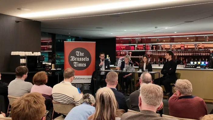 Audience at a Brussels Times panel discussion